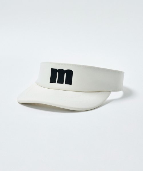 Munsingwear(マンシングウェア)/『ENVOY』RENU フラットブリムサンバイザー/ホワイト