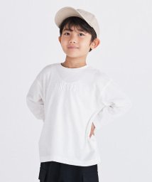 COMME CA ISM KIDS(コムサイズム（キッズ）)/ビッグシルエット　長袖Tシャツ/ホワイト