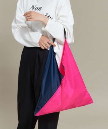 NOMINE(ノミネ)/【MELO】bicoler TriangleTote BAG/ピンク