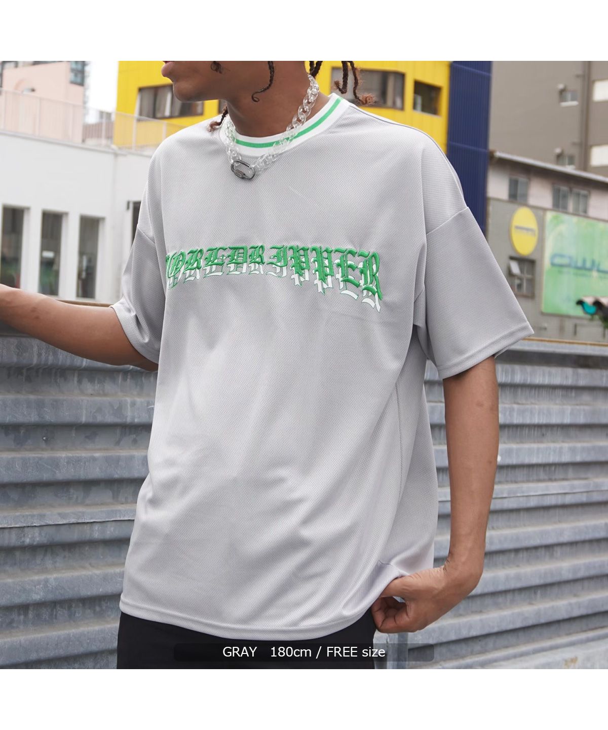 セール】別注 tシャツ メンズ メッシュtシャツ レディース ビッグt