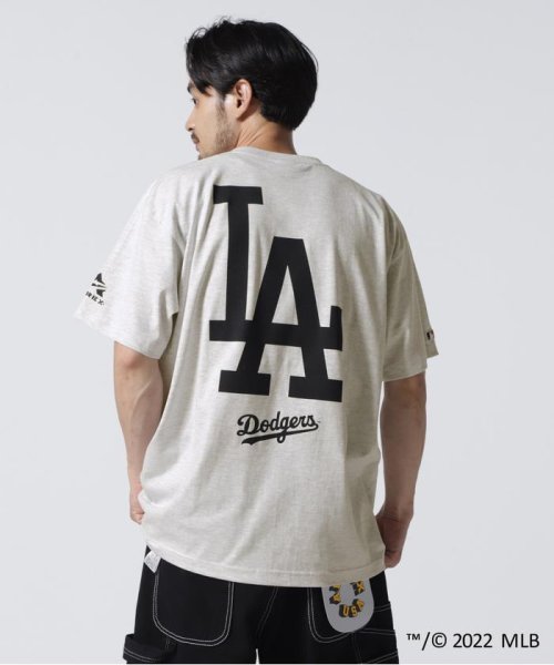 AVIREX(AVIREX)/MLB×AVIREXドジャース Tシャツ/Dodgers T－SHIRT/ライトグレー3