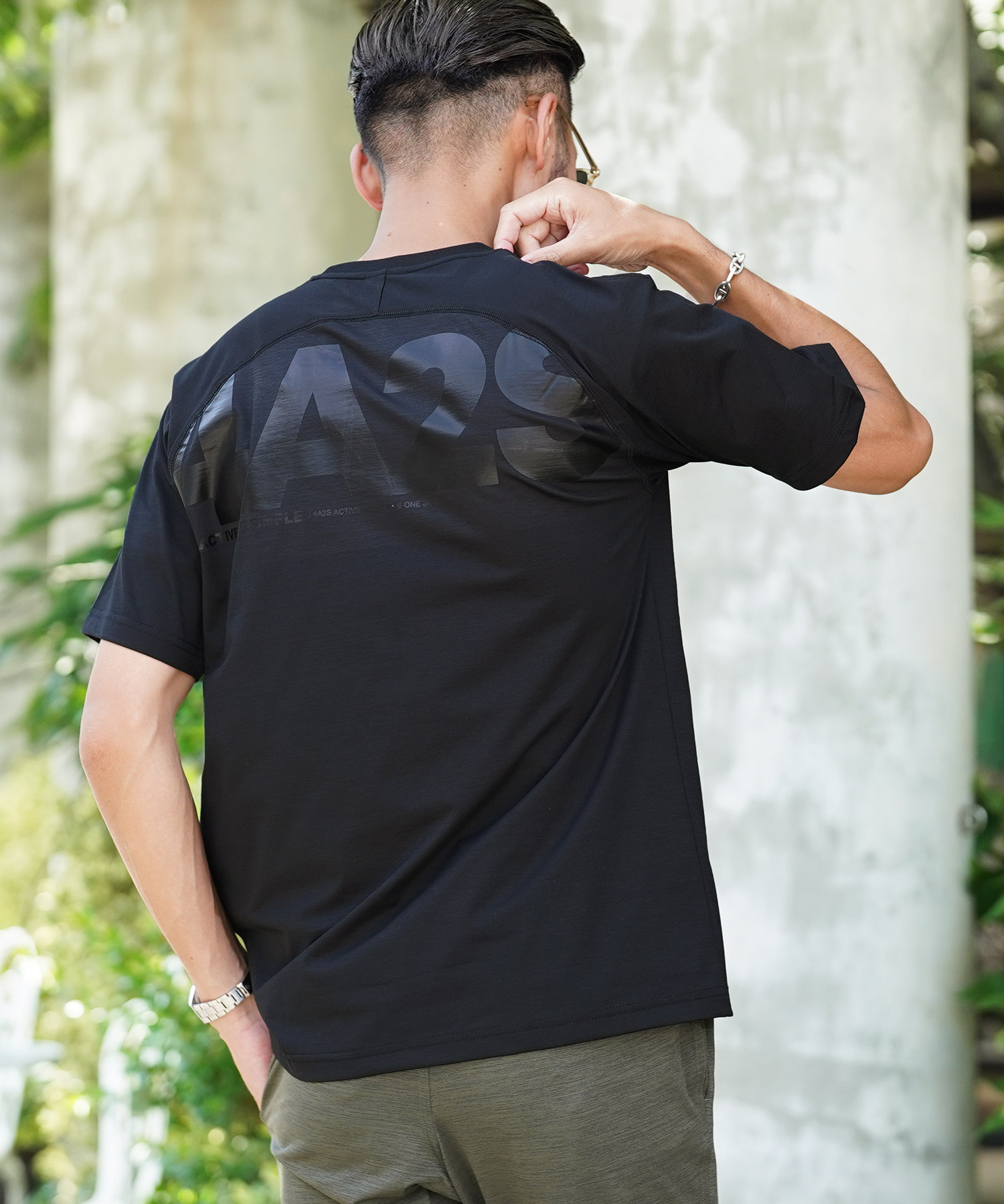 メンズ バックロゴTシャツ ロゴT 半袖 トップス - トレーナー