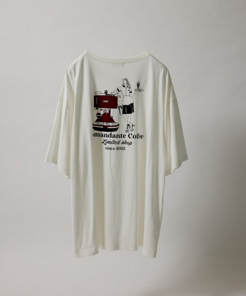 JUNRed(ジュンレッド)/COMANDANTE石井 × JUNRed / コマンダンテ コーヒーメーカーTee/ホワイト（10）