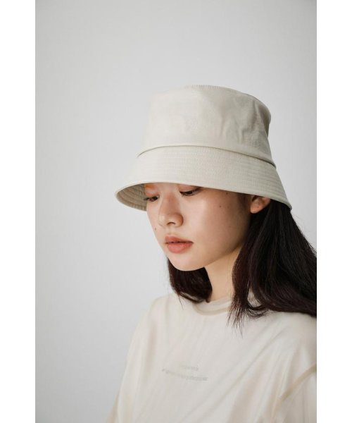 AZUL by moussy(アズールバイマウジー)/FAUX LEATHER BUCKET HAT/IVOY3