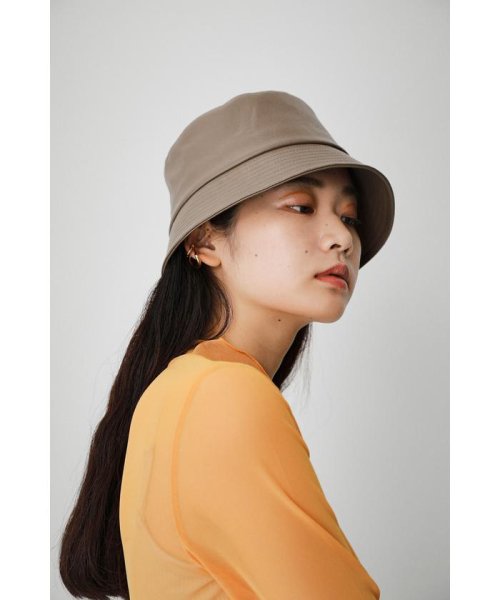 AZUL by moussy(アズールバイマウジー)/FAUX LEATHER BUCKET HAT/L/BRN1