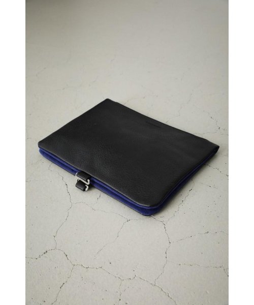 AZUL by moussy(アズールバイマウジー)/TWO TONE CLUTCH BAG/BLK