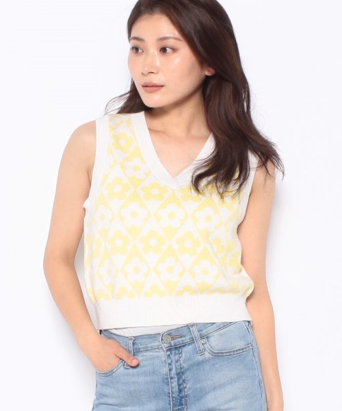 LEVI’S OUTLET(リーバイスアウトレット)/SHELLY SWEATER VEST DAISY ARGYLE PINEAPP/イエロー系