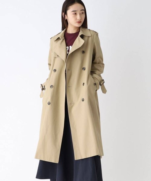 コットンギャバ トレンチコート Unisex オペークドットクリップ Opaque Clip Magaseek