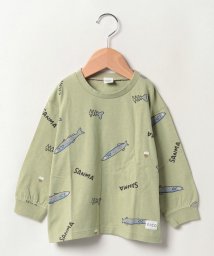 nico hrat(ニコフラート)/さんまロングＴシャツ/カーキ