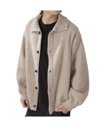 MAC HOUSE(men)(マックハウス（メンズ）)/MOSSIMO モッシモ モヘアライクスタンドカーディガン 2473－3801/ベージュ