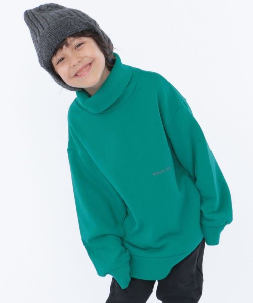 SHIPS KIDS(シップスキッズ)/【SHIPS KIDS別注】MOUN TEN.:110～140cm / オーガニック コットン スウェット ハイネック/グリーン