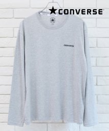 ALWAYS GOOD TIME NEW BASIC STORE(オールウェイグッドタイムニューベーシックストア)/【CONVERSE/コンバース】ワンポイントロゴ刺繍 ロングスリーブTシャツ/グレー