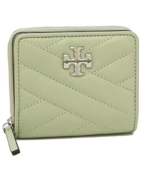 トリーバーチ 二つ折り財布 キラ ミニ財布 グリーン レディース Tory Burch 300 トリーバーチ Tory Burch Magaseek