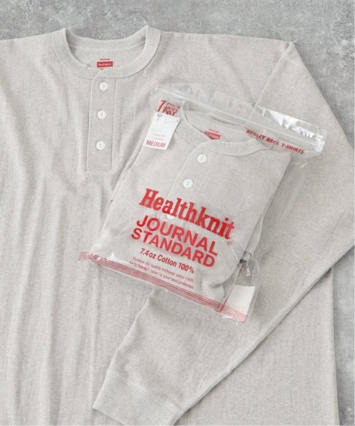 JOURNAL STANDARD(ジャーナルスタンダード)/【Healthknit×JOURNAL STANDARD】別注 ヘンリーネック L/S Tシャツ/グレーA