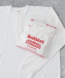 JOURNAL STANDARD(ジャーナルスタンダード)/【Healthknit×JOURNAL STANDARD】別注 ヘンリーネック L/S Tシャツ/ホワイト