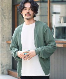 JIGGYS SHOP/コットンカラーニットカーディガン / カーディガン メンズ cardigan ニットカーディガン コットンカーデ 長袖 オフィス ビジネス カジュアル 冷房対策/504279375