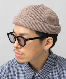 Besiquenti(ベーシックエンチ)/リブ編みニット フィッシャーマンキャップ ロールキャップ 帽子 メンズ カジュアル シンプル/グレー