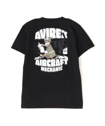 AVIREX(AVIREX)/《直営店限定》《KIDS》エアー クラフト メカニック Tシャツ / AIR CRAFT MECHANIC T－SHIRT/ブラック