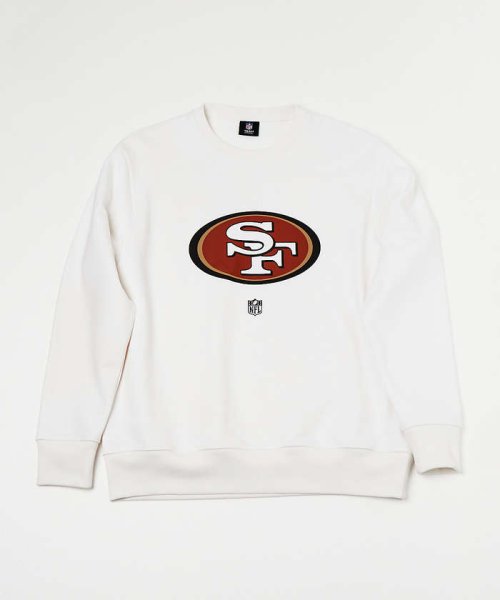 5351POURLESHOMMES(5351POURLESHOMMES)/【5/】NFL 49ers スウェットシャツ/ホワイト