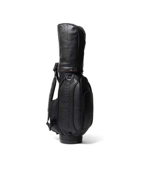 BRIEFING GOLF(ブリーフィング ゴルフ)/【日本正規品】ブリーフィング ゴルフ キャディバッグ BRIEFING GOLF LEATHER SERIES CR－11 9.5型 BRG221D07/ブラック