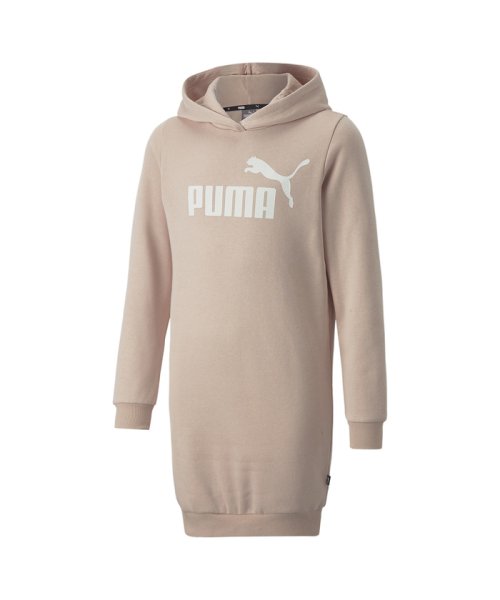 PUMA(プーマ)/キッズ ガールズ ESS ロゴ フーディ ドレス 120－160cm/ROSEQUARTZ