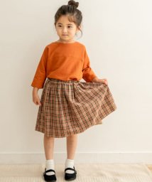 URBAN RESEARCH DOORS（Kids）(アーバンリサーチドアーズ（キッズ）)/チェックギャザースカート(KIDS)/ピンク