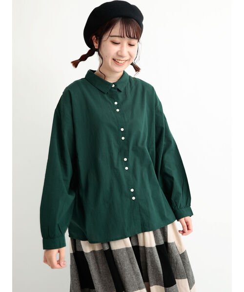 サンドウォッシュ並びボタン前開きシャツ サマンサ モスモス Samansa Mos2 Magaseek