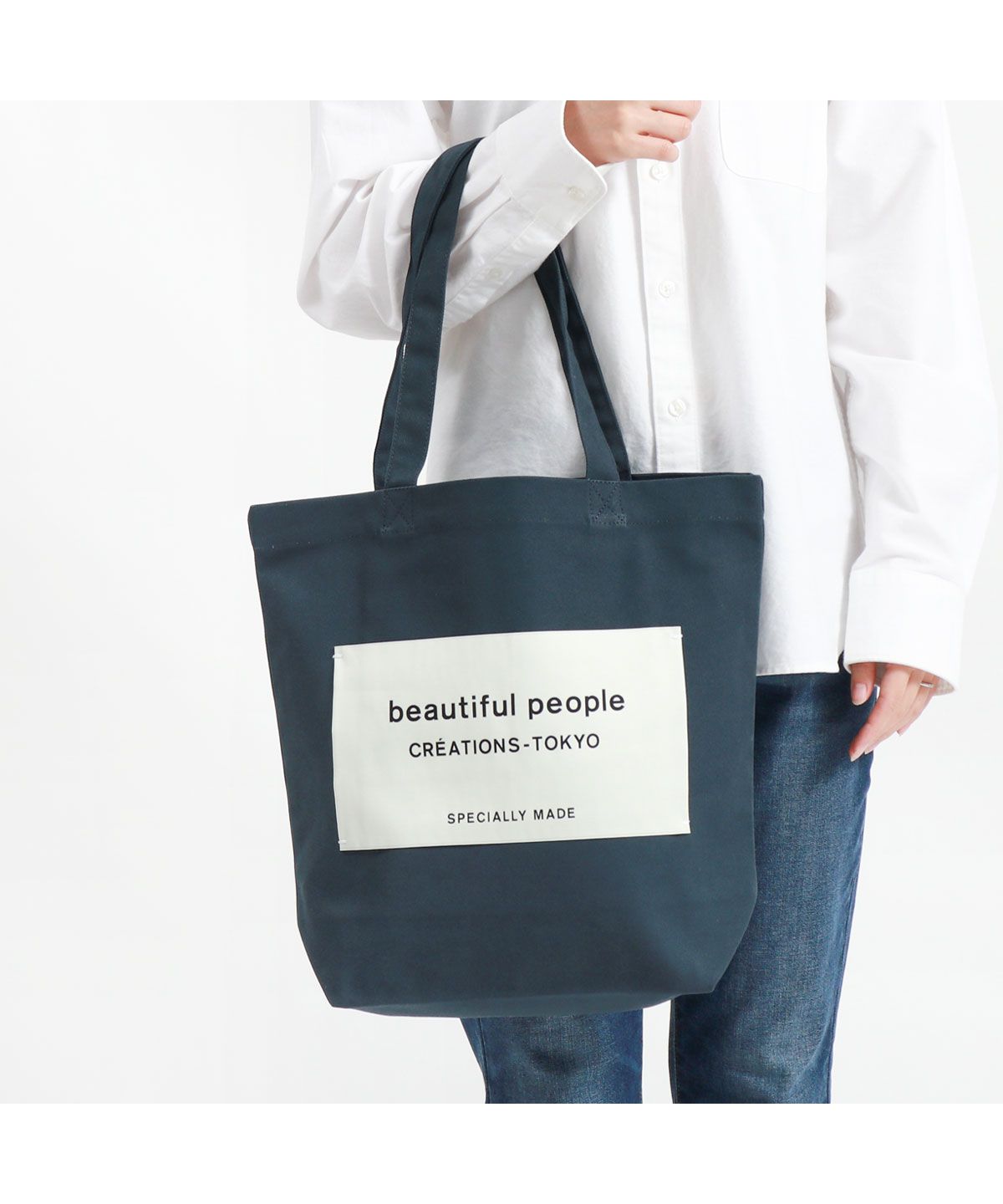 ビューティフルピープル トートバッグ beautiful people big name tote