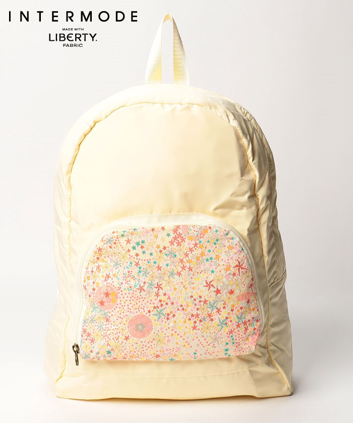 折りたたみリュック（Adelajda）(504864597) インターモード メイド・ウィズ・リバティ・ファブリック(INTERMODE