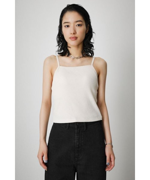 AZUL by moussy(アズールバイマウジー)/BASIC BACK CROSS CAMISOLE/IVOY3