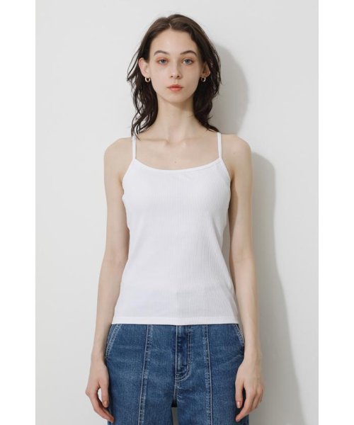 AZUL by moussy(アズールバイマウジー)/BASIC BACK OPEN CAMISOLE/WHT