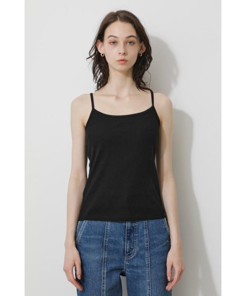 AZUL by moussy(アズールバイマウジー)/BASIC BACK OPEN CAMISOLE/BLK