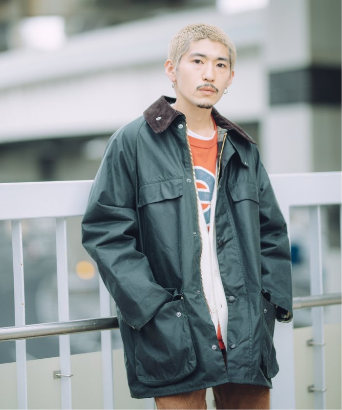 BARBOUR×JS/バブアー】別注 OS OLD BEDALE/ビデイル ロング(504897596 