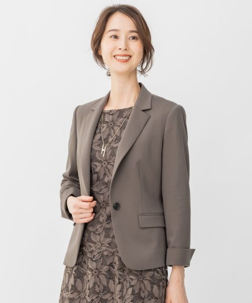【XSサイズ～/洗える】WASHABLEPONTE テーラードジャケット 