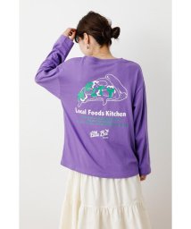 RODEO CROWNS WIDE BOWL(ロデオクラウンズワイドボウル)/Little Bit Peckish L/S Tシャツ/PUR