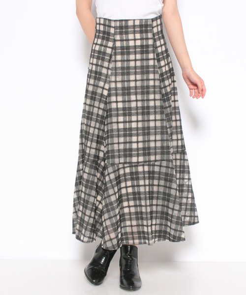チェック刺繍スカート(10023524N) | ジャスグリッティー(JUSGLITTY  