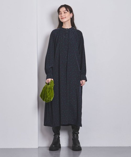 Web限定 P プリント バンドカラー ワンピース ユナイテッドアローズ United Arrows Magaseek