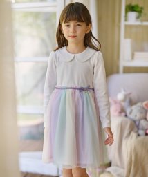 花柄ドッキングチュールワンピース エニファム キッズ Anyfam Kids Magaseek