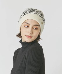 Chapeaud'O(Chapeaud’O)/Chapeau d' O  Ca5 Cable Border Beanie/ホワイト