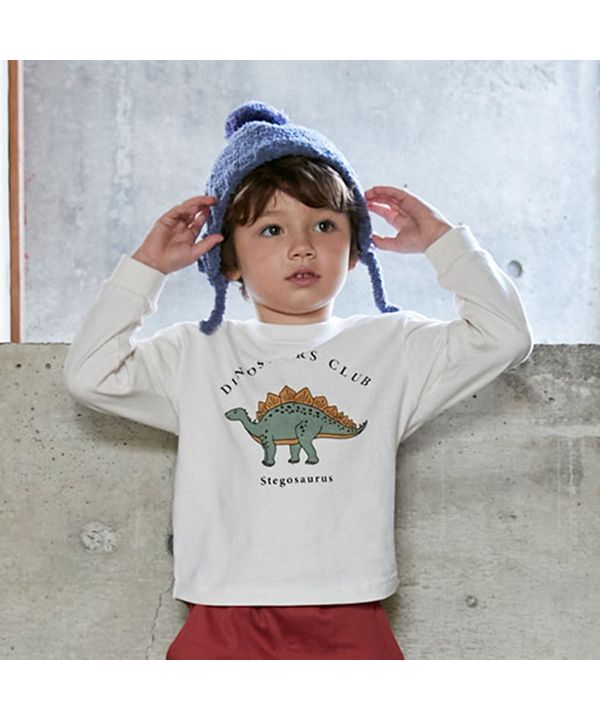 MAGASEEK(マガシーク) petit main/【GOODPRICE】恐竜長袖Tシャツ/504896877