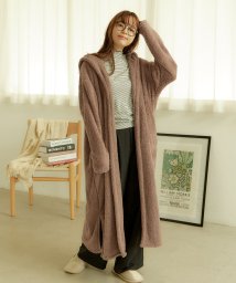 Fashion Letter(ファッションレター)/Fashion Letter ファッションレター 着る毛布 ロング ブランケット レディース ルームウェア 防寒 ガウン 毛布 レディース 大きいサイズ ナイト/ブラウン