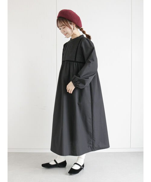 エヘカソポ Ehka Sopo キルティング切替ワンピース Magaseek