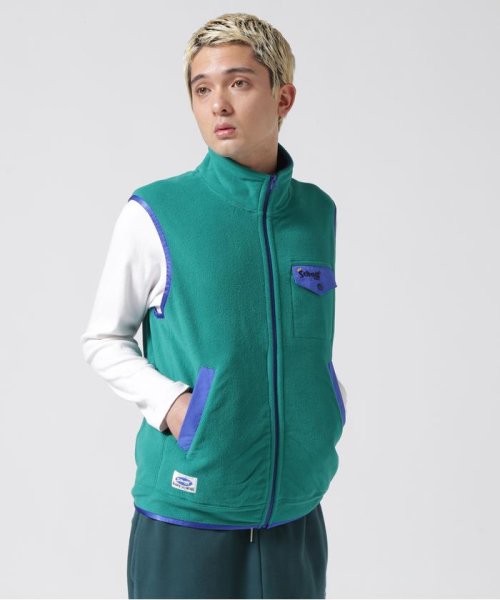 Schott(ショット)/FLEECE VEST/フリースベスト/エメラルドグリーン3