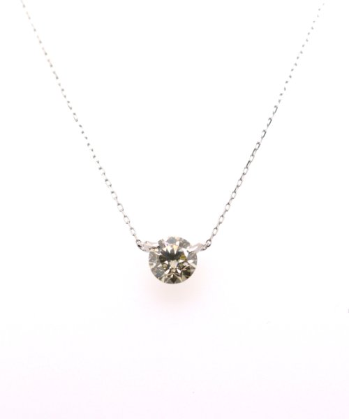 Gems by K(ジェムズ　バイ　ケー)/天然ダイヤモンド プチペンダント 【Gems by K】Platinum 0.7ct Diamond Pendant Necklace/プラチナ