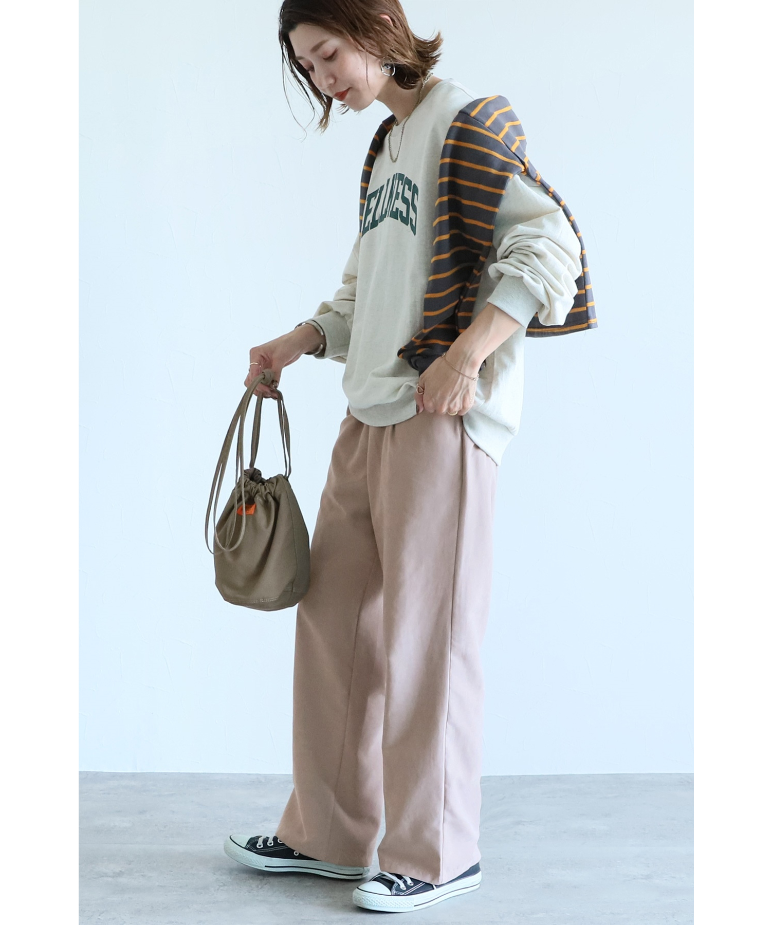 イージーワイドパンツ P レカ Reca Magaseek