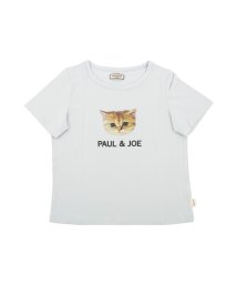 PAUL & JOE(ポール＆ジョー)/ヌネット&ロゴプリント Tシャツ 綿・レーヨンベア天竺/ブルー