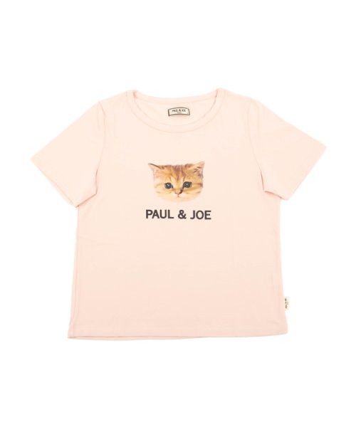 PAUL & JOE(ポール＆ジョー)/ヌネット&ロゴプリント Tシャツ 綿・レーヨンベア天竺/ピンク