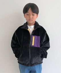 ikka kids(イッカ　キッズ)/ボアフリースジャケット（120〜160cm）/ブラック