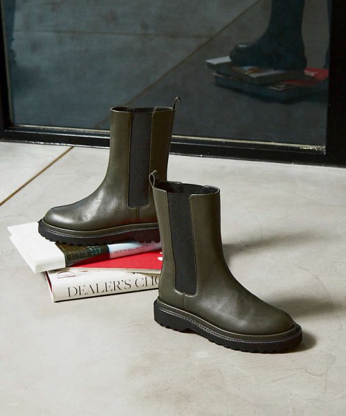 トラックソールサイドゴアブーツ  QGW1400710378(10725円)