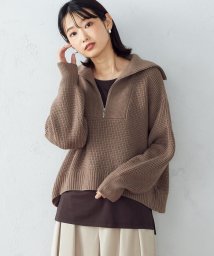 COMME CA ISM /【Online Store限定カラー：ライラック、イエローグリーン】ハーフジップニット/504885559